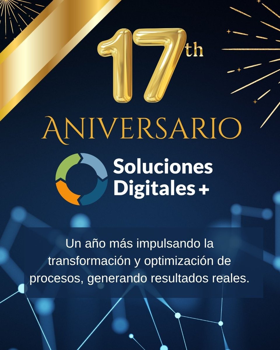 sdp_mex's tweet photo. Diecisiete años impulsando el ADN digital de las organizaciones. 🧬💻

Celebramos el 17º aniversario de Soluciones Digitales +. Evolucionamos con la tecnología para que tu operación nunca se detenga.

¡Vamos por más! 🥂

#TransformaciónDigital  #Innovación  #SolucionesDigitales https://t.co/usBdHlUTiQ