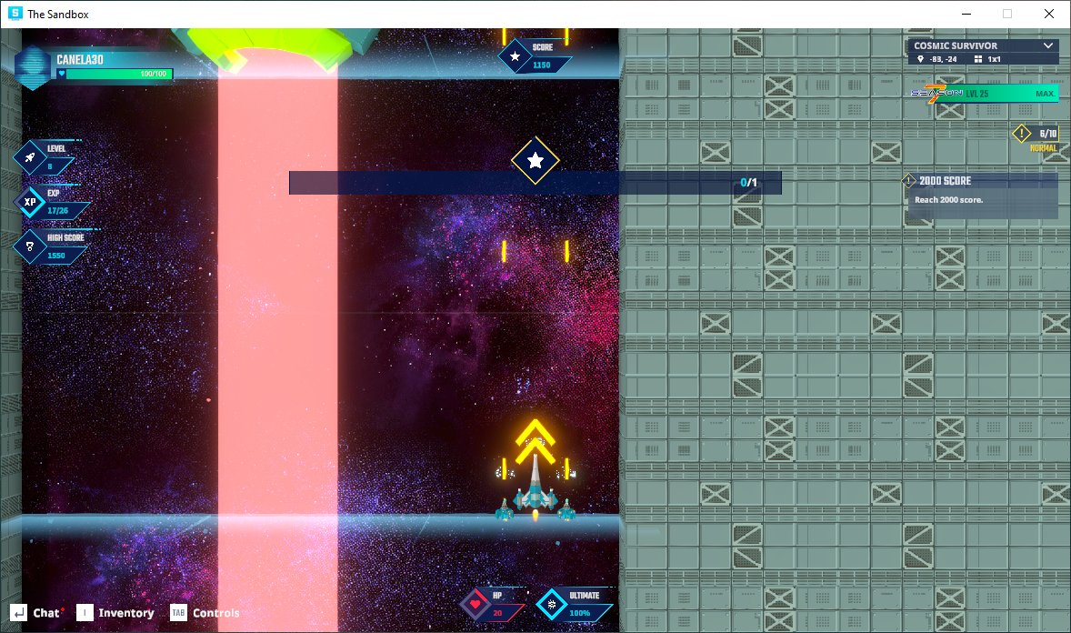 Canela60's tweet photo. UFO boss exists in The Sandbox Season 7… and I have the screenshot to prove it. @TheSandboxGame  https://t.co/CPF475s9lm #Season7 https://t.co/95zEAgu6Ps