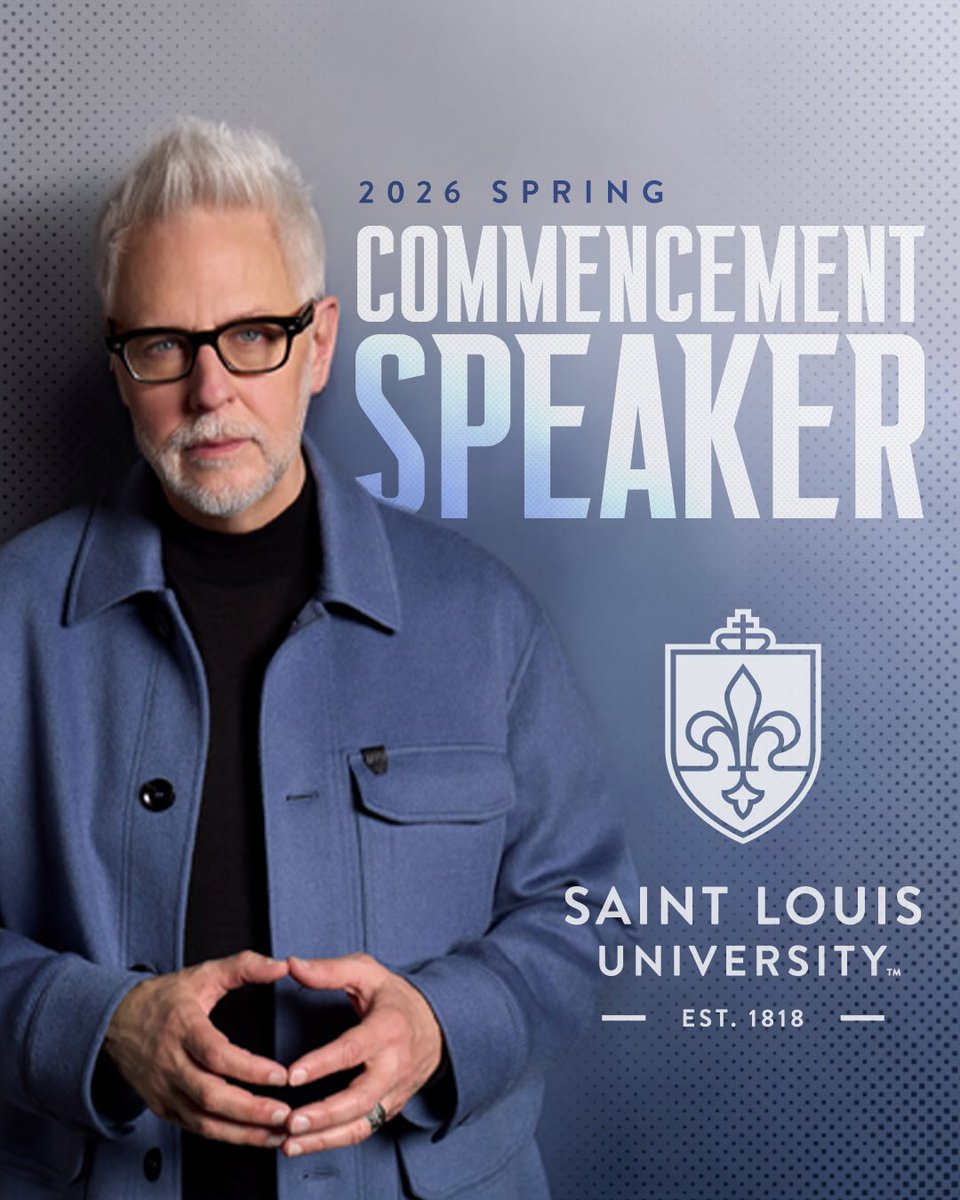 JamesGunn's tweet image. Honored to be the commencement speaker at my alma mater @SLU_Official.