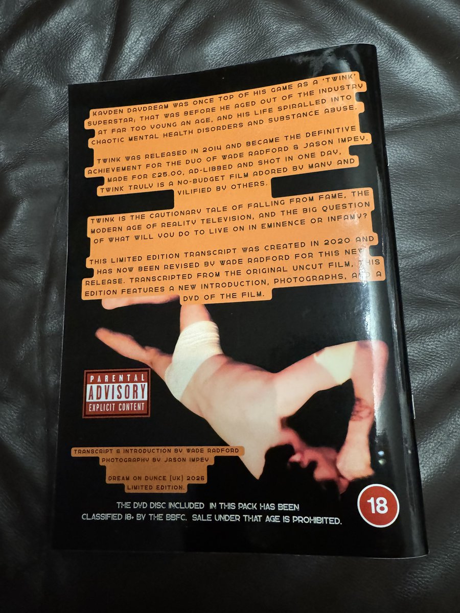 jasonimpey's tweet image. The screenplay book that also contains the film on DVD including an introduction from myself for the movie I made with Wade Radford - Twink #screenplay #script #indiefilm #dvd #twink