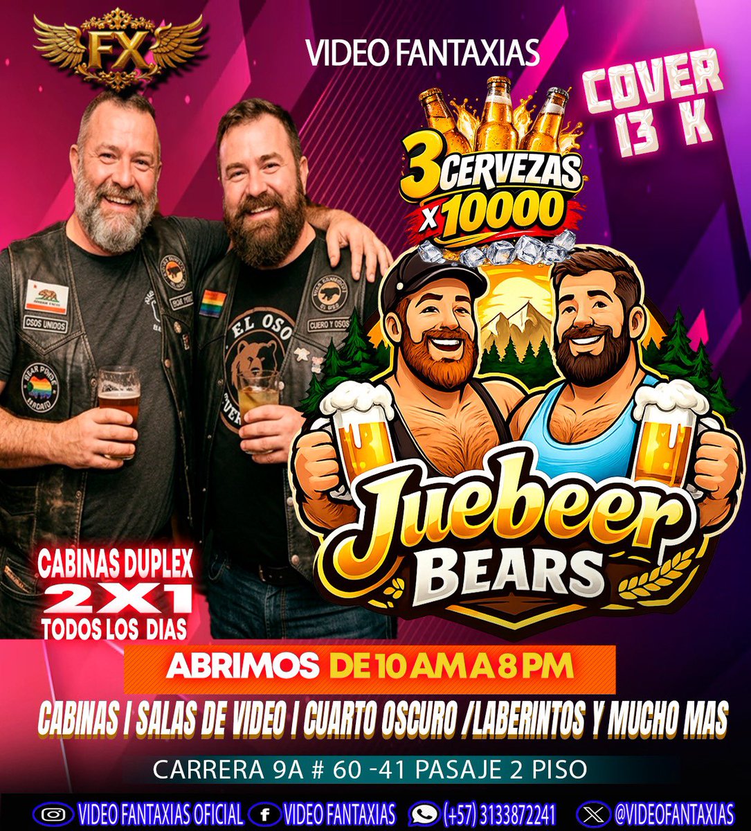 VideoFantaxias's tweet photo. Hoy jueves de PELUDITOS Te esperamos 🐻🐻❤️❤️🍆🍆👌..!! @CarlosCbename79 @myillustratebot @gaylovlep30992 @hisnameisMICK @TheHotestPrinxe @h_felixxx @TripleH @MatheusSilvvva @justmattjackson @Diego_latinboy @J_Rmecanico6310 @Danielpasivobbk @CamiloD02785660 @Diego_latinboy https://t.co/QuOCnzOh9e