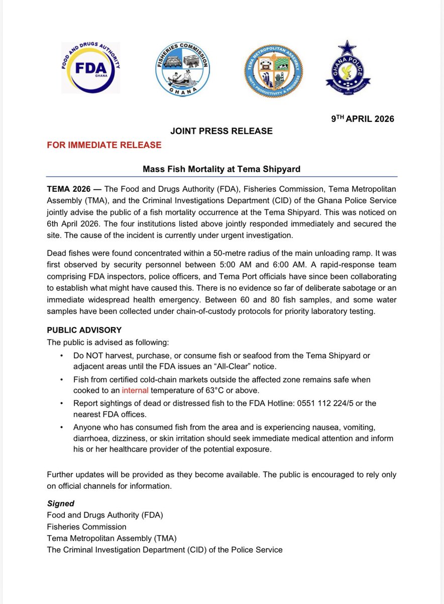fdaghana's tweet photo. #FDAGhana2026
#FDAGhanaPressRelease 
#FDACommunications https://t.co/Vw115Bi56W