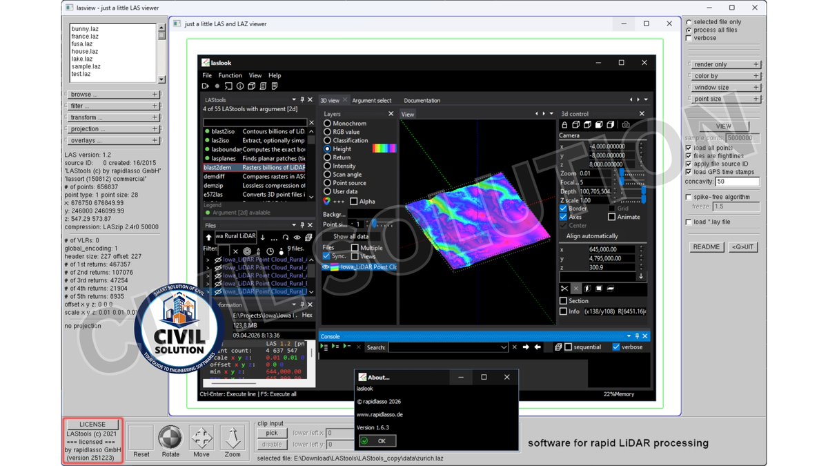 sscscv's tweet photo. 🗺️ rapidlasso LAStools Suite 2026 build 2603

📥 Download Now: https://t.co/elj3KdWqdg

#LAStools #rapidlasso #LAStoolsSuite #LiDARProcessing #PointCloudProcessing #GeospatialAnalysis #GISSoftware #RemoteSensing #LiDARData #PointCloud #3DMapping #GeospatialTechnology #Surveying https://t.co/InCY3HUfHe