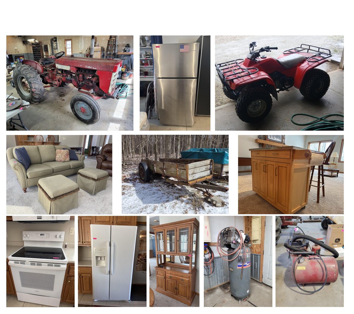 BrosNess's tweet photo. International 240 Tractor, Honda 300 4 Wheeler, Household Furniture and Decor, Appliances, Power &amp; Hand Tools plus More. Inspection date BID ONLINE NOW #nessbros #auction #tractor #online https://t.co/4tGMfQZBQn https://t.co/M3o5Q28LFR