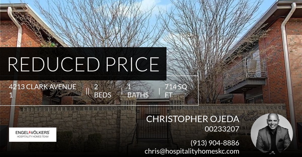 ChristopherOJ's tweet photo. 📍 Reduced Price 📍 This recently reduced home at 4213 Clark Avenue 1 in Kansas City won't last long, so, don't wait to set up a showing! Reach out here or at (913) 904-8886 for more information!

Christopher Ojeda https://t.co/k6VfOz8K7o https://t.co/azFLqf1NZx
