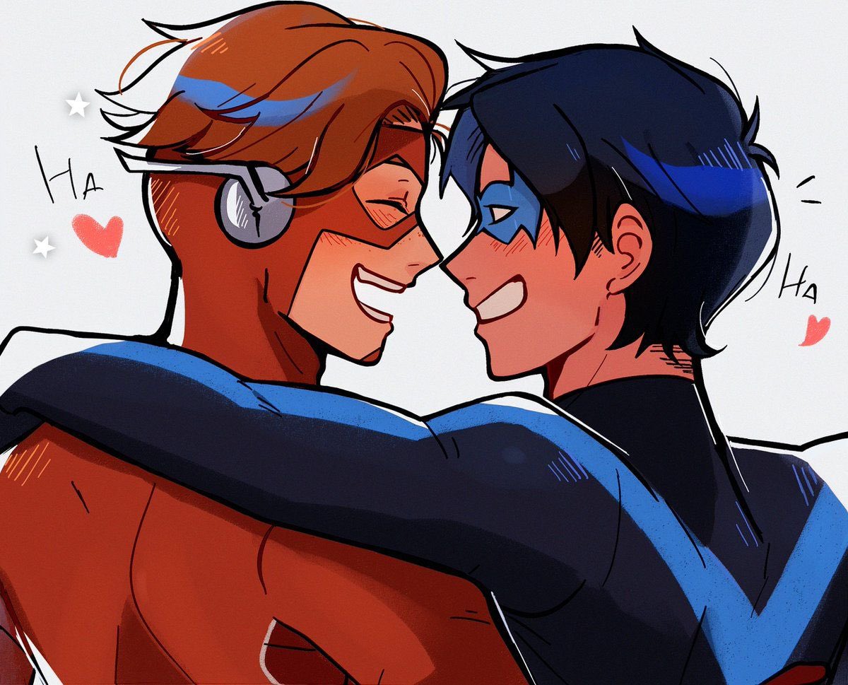 Hey, Dick and <a href="/The3rdFlash/">Wally West</a> aren’t dating! Sure they are really close to the point they’re basically breathing into each others mouths or they kiss each other on the cheek—they’re just bros! Bros who are engaged and live together…