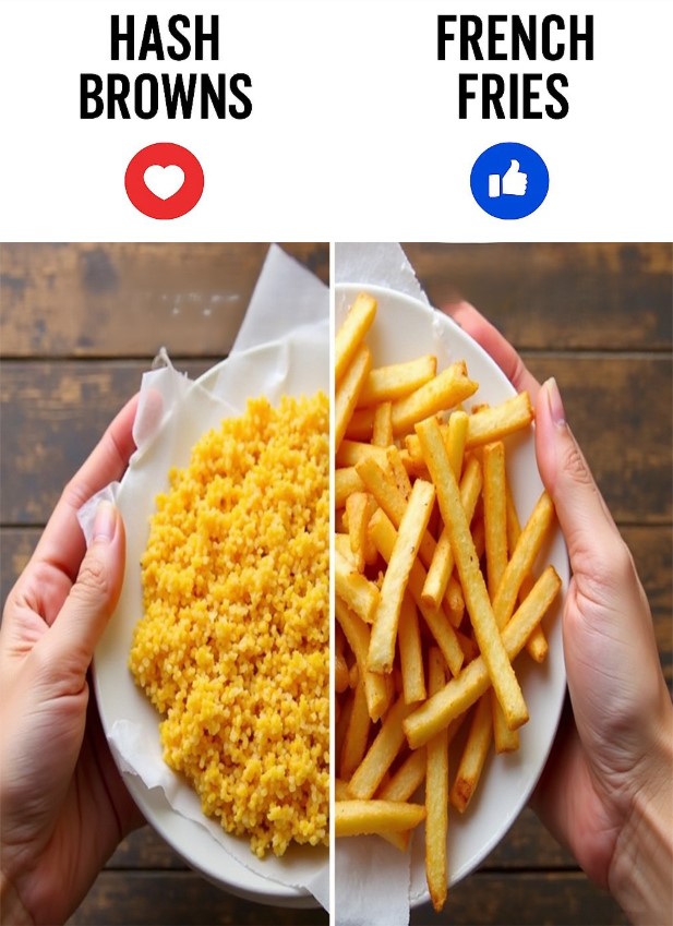 Healthinsurane4's tweet photo. HEALTH TIP:
Cutting back on carbs?
Then try eating hash browns or fries as 'leftovers' which can help reduce the amount of digestible carbs.
Cooling &amp; reheating hash browns or fries increases resistant starch content, &amp; less likely to spike blood sugar levels. 
#WeekendHealthTip https://t.co/Y71mxaLYoD