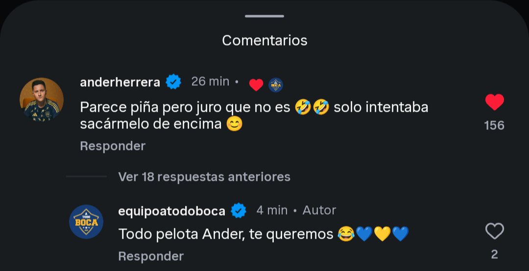 BJ_Informacion's tweet photo. 💭🇪🇸 Ander Herrera salió a hablar sobre una foto suya que se volvió viral en el partido ante Universidad Católica:

"Parece piña pero juro que no es, sólo intentaba sacármelo de encima", le respondió a @equipoatodoboca. https://t.co/dsYiX8G5BJ