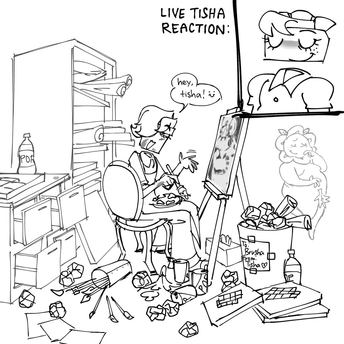 That feeling when you’re a neat freak and your girlfriend is an artist #cleancanvas #dandysworld