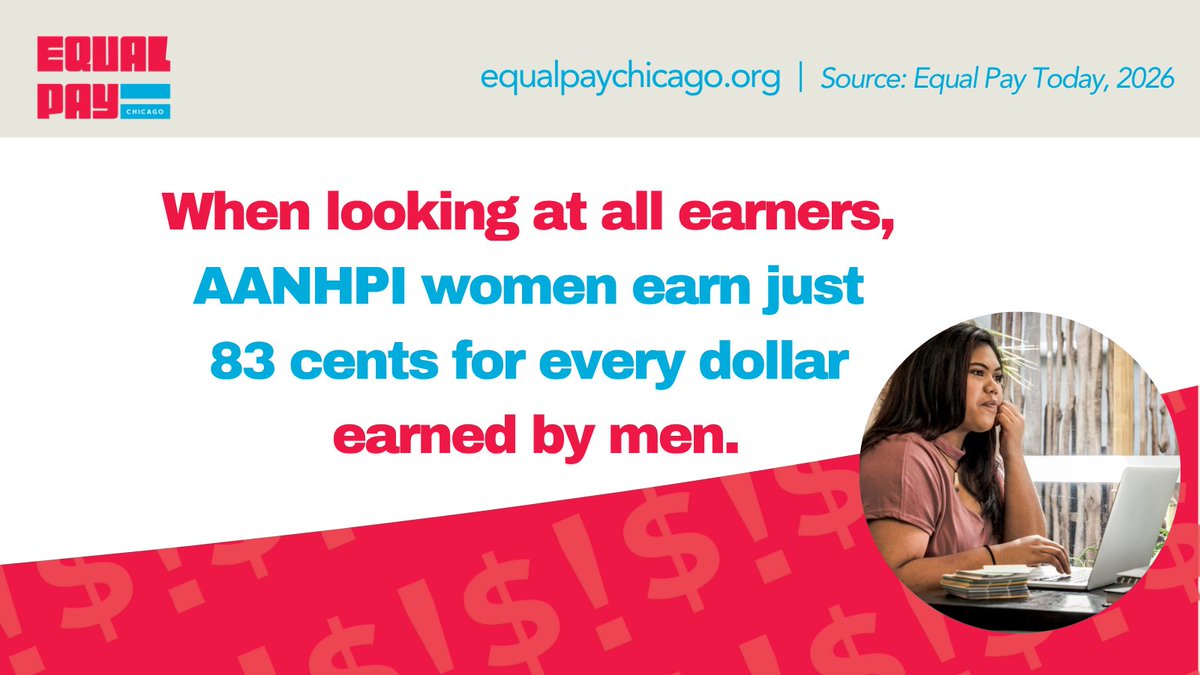 ChiCCHR's tweet photo. The CCHR supports the call of the #EqualPayChicagoCoalition for disaggregated wage data to close the #WageGap for AANHPI women. Together, we can advance economic justice. #AANHPIEqualPay https://t.co/xDnddpAqOK