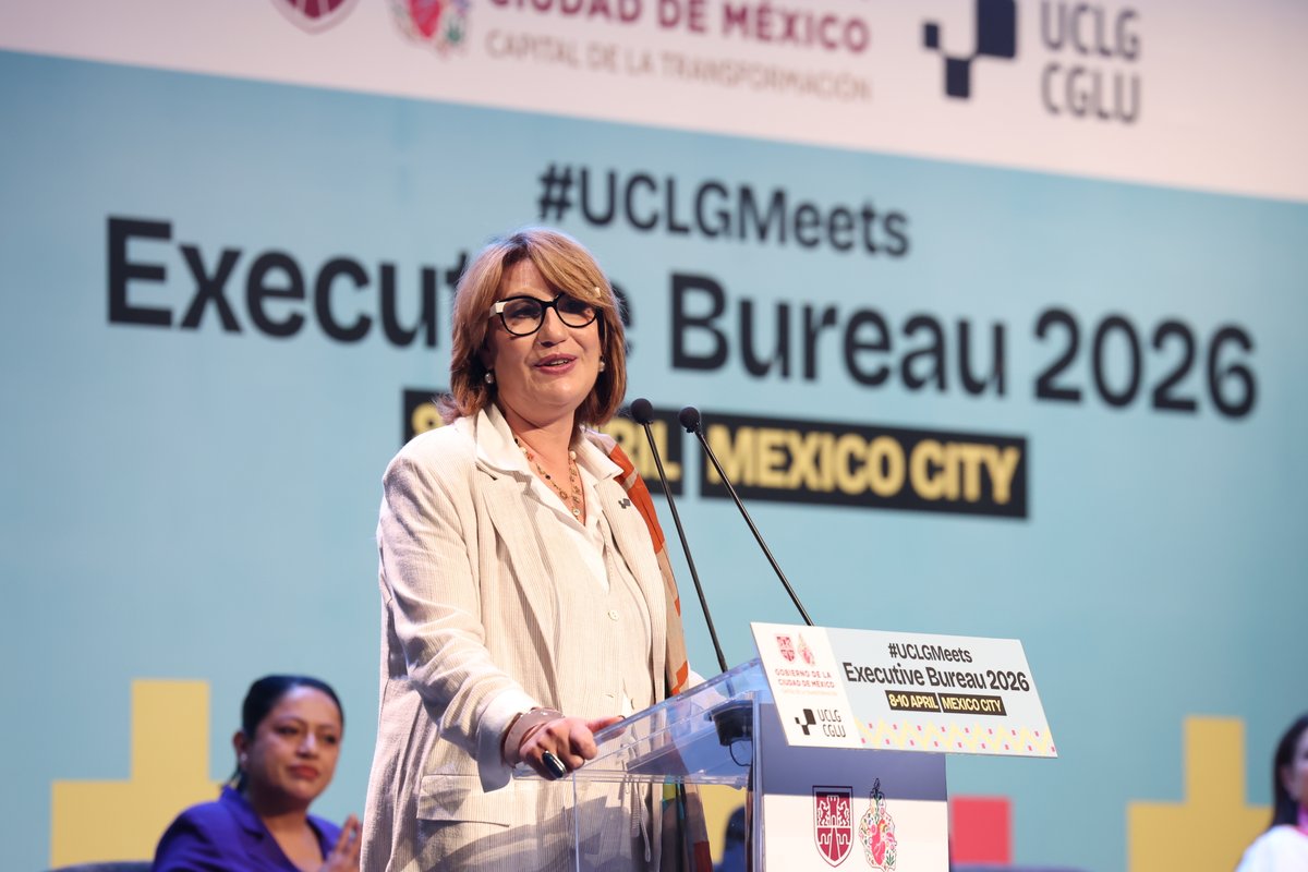 uclg_org's tweet photo. 🟡#UCLGmeets 

🗣️@UCLG_Saiz SG de @UCLG_Org abre nuestro Bureau Ejecutivo en @GobCDMX 

"La Ciudad de México ha sido parte de nuestro movimiento desde 1913, y su legado se sigue viviendo hasta hoy.  Con los cuidados en el centro, nos hace entender que las #Utopias son posibles" https://t.co/ZgCEoLIWzP