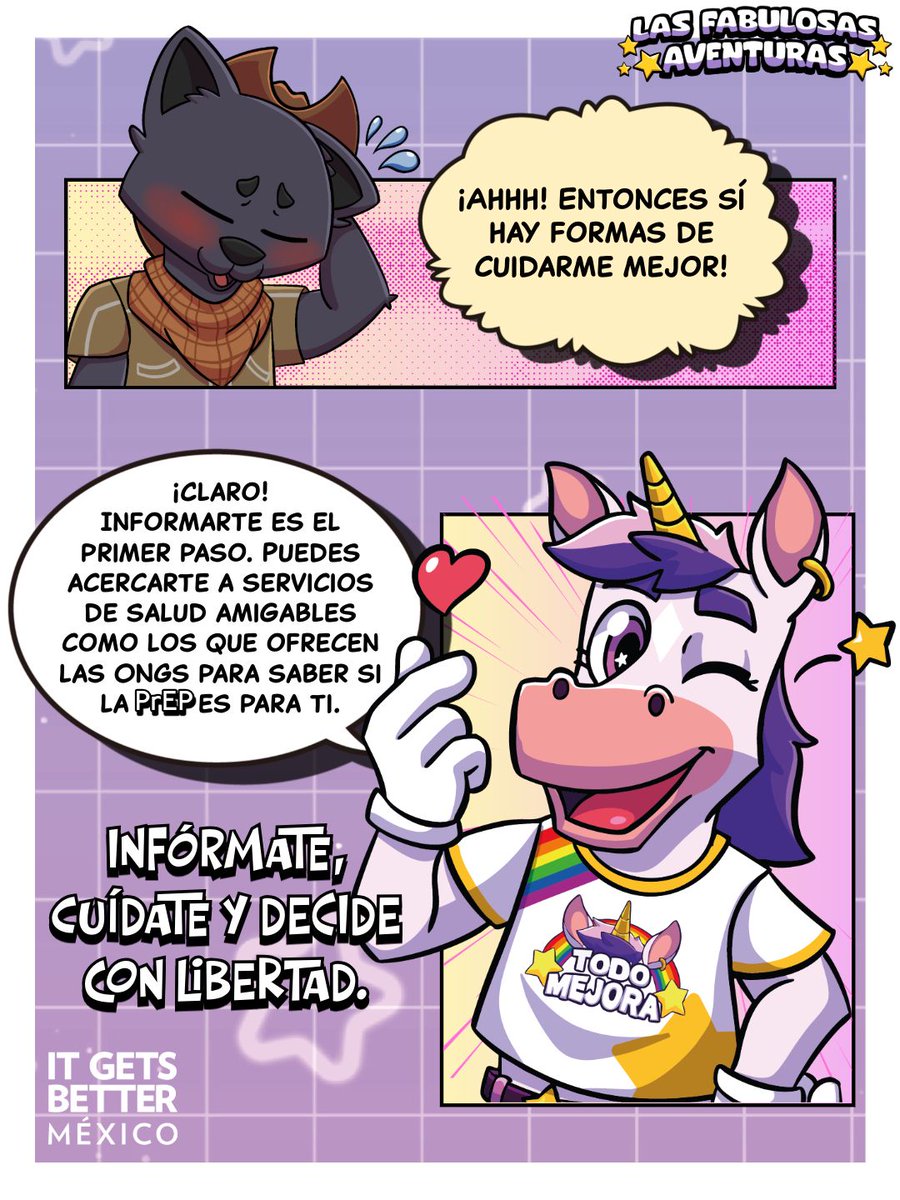 ItGetsBetterMx's tweet image. ¿Sabías que existe una forma muy efectiva de prevenir el VIH antes de una posible exposición? Se llama PrEP 💜
Infórmate, cuídate y decide con libertad. 🌈⭐
#PrEP #SaludSexual 

🎨 @wizardbearg

🔗 itgetsbettermx.org/busca-ayuda/re…