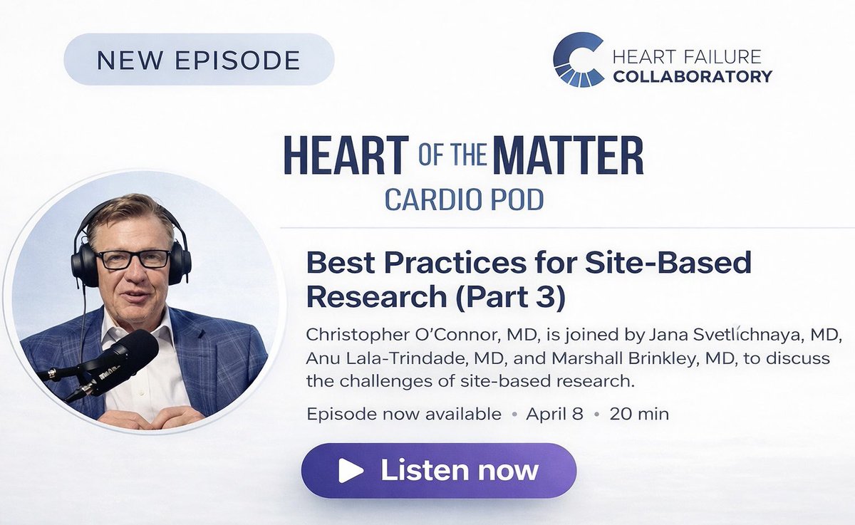hfcollaboratory's tweet image. New episode 🎙️ Best Practices for Site-Based Research

What does it really take to build and sustain a successful research site?
#HFC members and colleagues break it down.

Don’t miss it podcasts.apple.com/us/podcast/car…