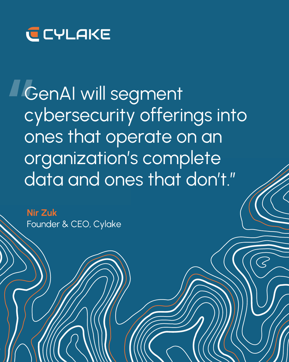 CylakeAI's tweet photo. AI has raised the ceiling for cybersecurity.

For AI to be the most effective, it needs unthrottled access to very large amounts of data. However, the most secure environments can’t secure it. That’s the constraint shaping what we’re building at Cylake.

https://t.co/RewIzoFZbl https://t.co/3pV9Wae5Fv