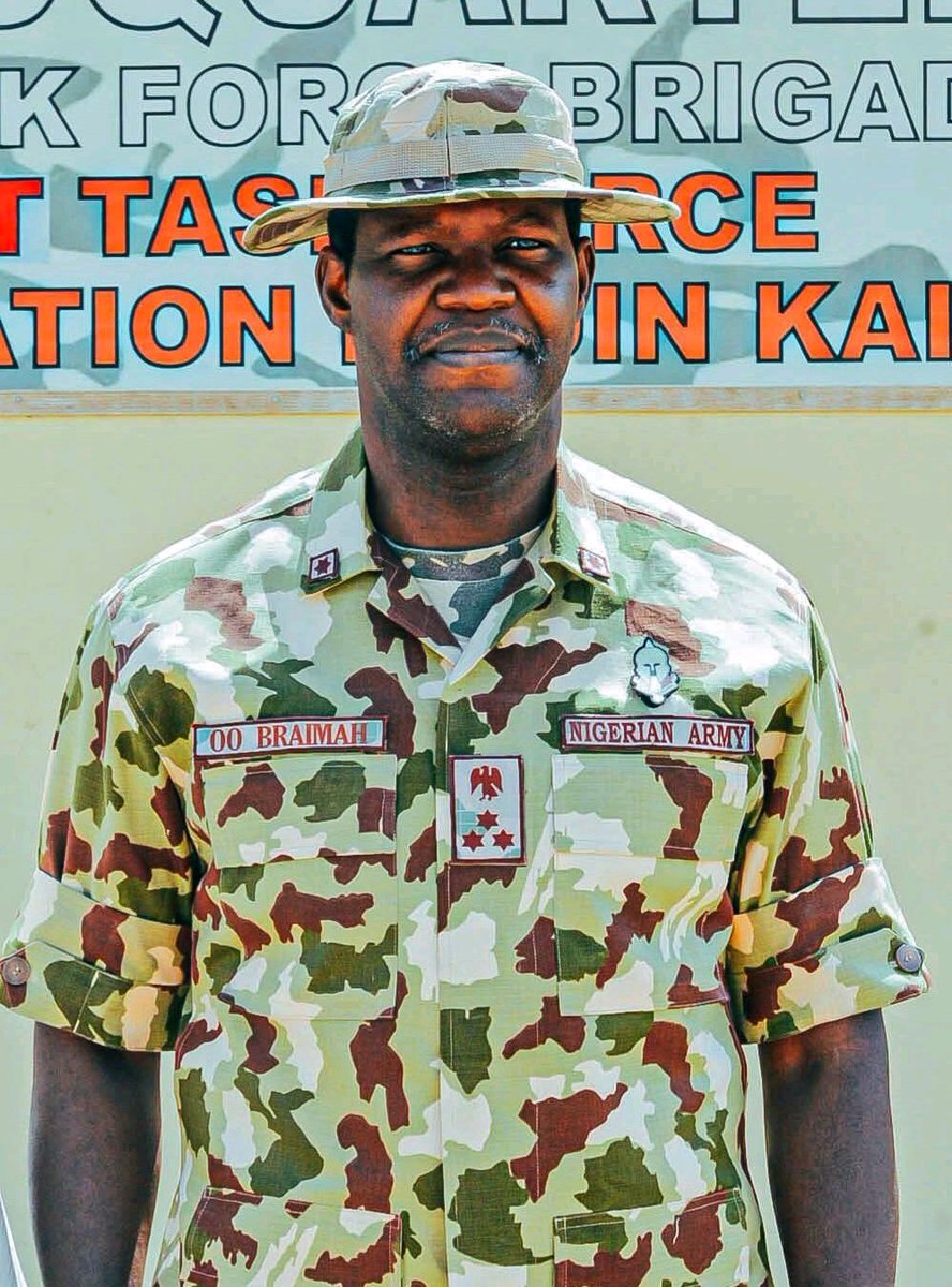 SAD- Brigadier-General O. Braimah, Commander of the 29 Task Force Brigade under Operation Hadin Kai, has been killed following a deadly attack by Boko Haram terrorists on a military base in Benisheikh, Kaga Local Government Area of Borno State