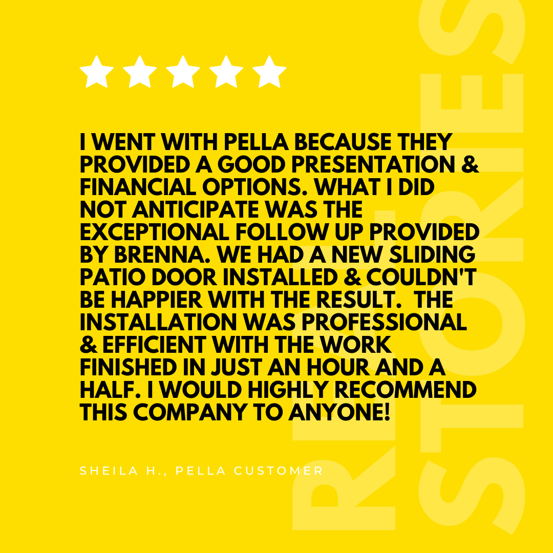 PellaWisconsin's tweet photo. 5 star experience from start to finish 🙌

Professional install. Fast turnaround. Exceptional follow-up.

That’s the Pella difference.

Thinking about new windows or a patio door? Let’s get started!

#PellaWindows #HomeImprovement #CustomerReview https://t.co/O1fS4gmSFs