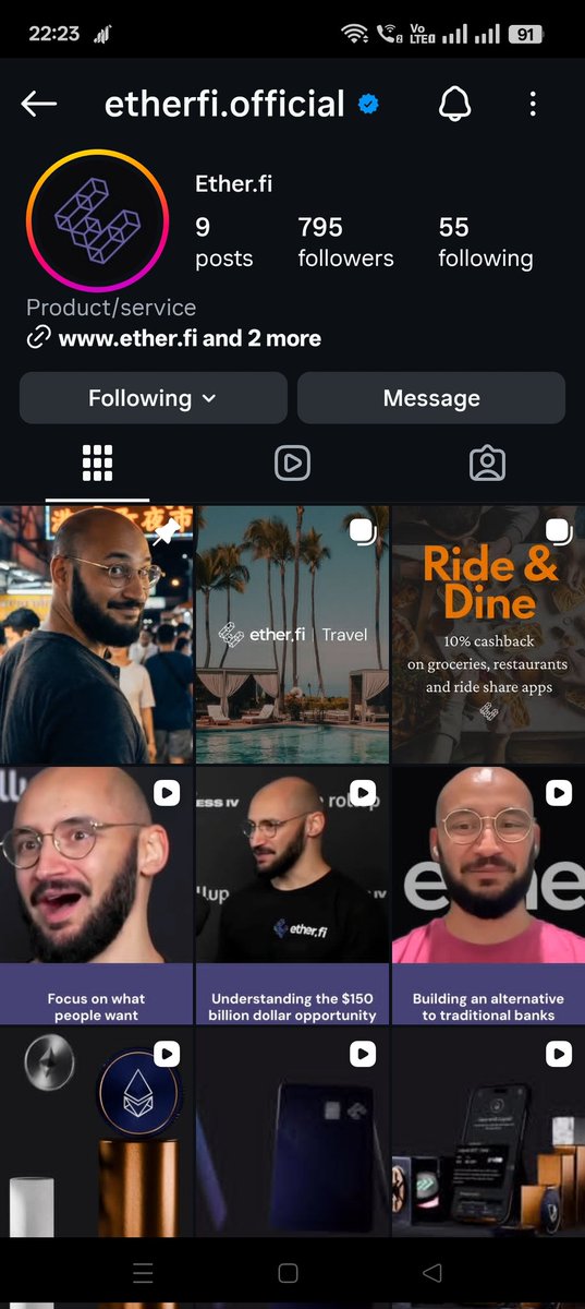 I was looking for next big thing in crypto and I found <a href="/ether_fi/">ether.fi</a> , so I followed them.