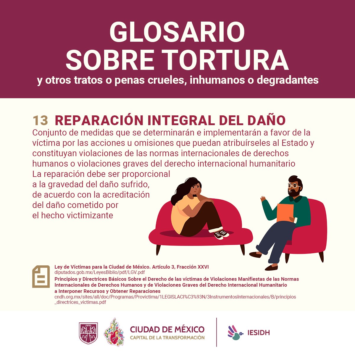 PDHCDMX's tweet photo. La información es poder. ⚡️
Reconocer las violaciones a los #DDHH nos permite protegernos a todas y actuar a tiempo.
Consulta el Glosario sobre Tortura de la #IESIDH en: https://t.co/4yS0xf3WoE
#NoALaTortura 🕊
#PrevencióndelaTortura
#CapitalDeLaTransformación ✨️ https://t.co/yMguE5Ryic