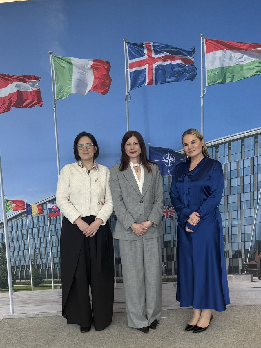 getmalyona's tweet photo. Today at @NATO HQ, we talked a lot about Crimea, thanks to the visit of Olha Kuryshko, the Permanent Representative of the President of Ukraine in the Autonomous Republic of Crimea. I am pleased that the study “Russia’s Occupation Model: Strategic Lessons from Crimea” was presented and discussed for the first time at NATO HQ. In addition to speaking at the political committee of the NATO–Ukraine Council, there was also an excellent discussion with the NATO Secretary General’s Special Representative for Women, Peace and Security, @irenefellin.
@UKRinNATO