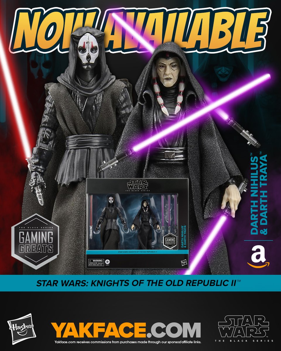 yak_face's tweet image. Now available for preorder on Amazon &amp;gt;&amp;gt;&amp;gt; affiliate link amzn.to/4c0RBrl #hasbro #starwarsblackseries #KOTOR #amazon #affiliate