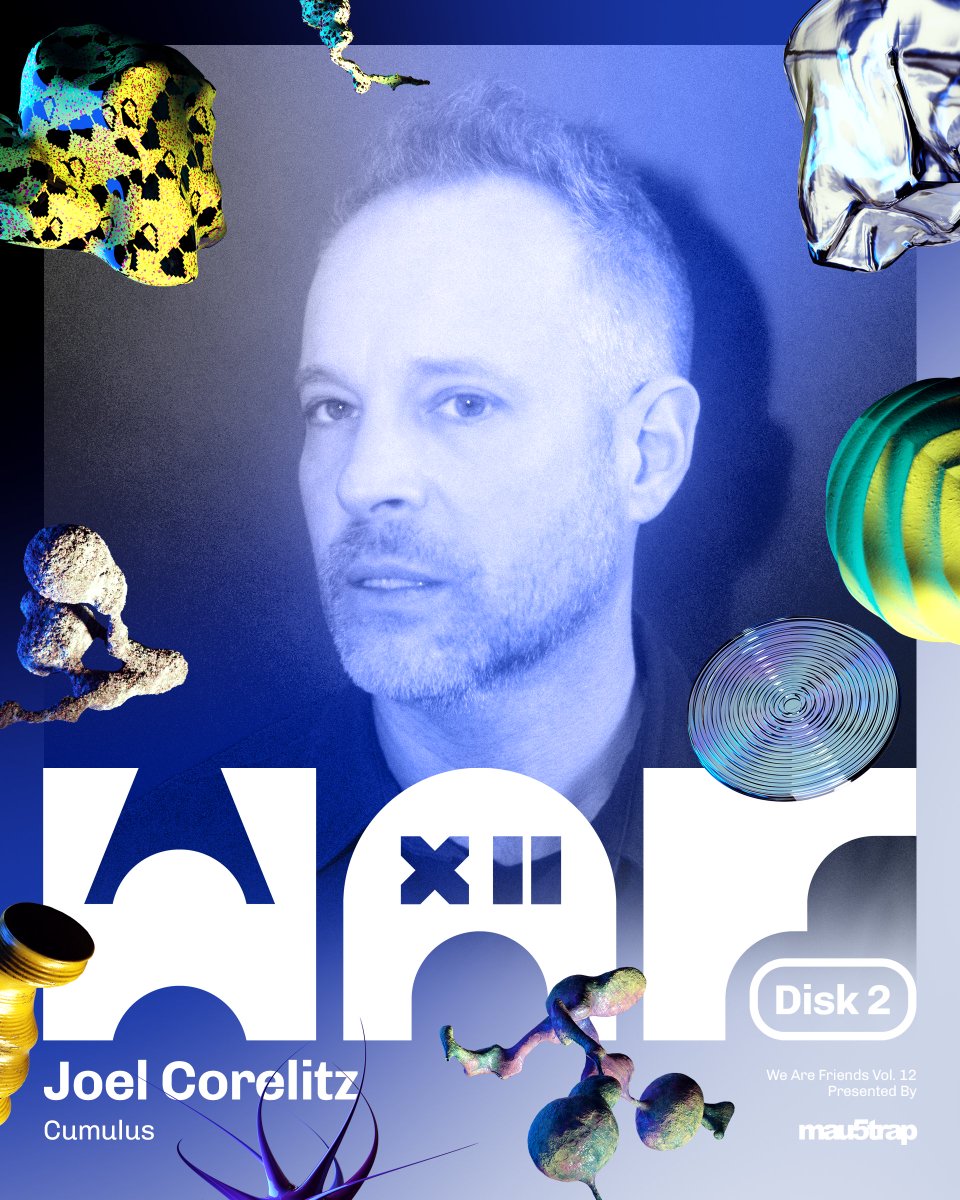 mau5trap's tweet photo. welcome to the horde: @joelcorelitz 🖤 

introducing our friends off the WAF Disk 2, Joel Corelitz is a composer who has shaped sonic worlds for games, brands &amp; franchises.

his track "Cumulus" is out now alongside the full #WAFVol12 (Disk 2) comp 🪤 https://t.co/2wQg5G3023 https://t.co/44BRlRbwKT