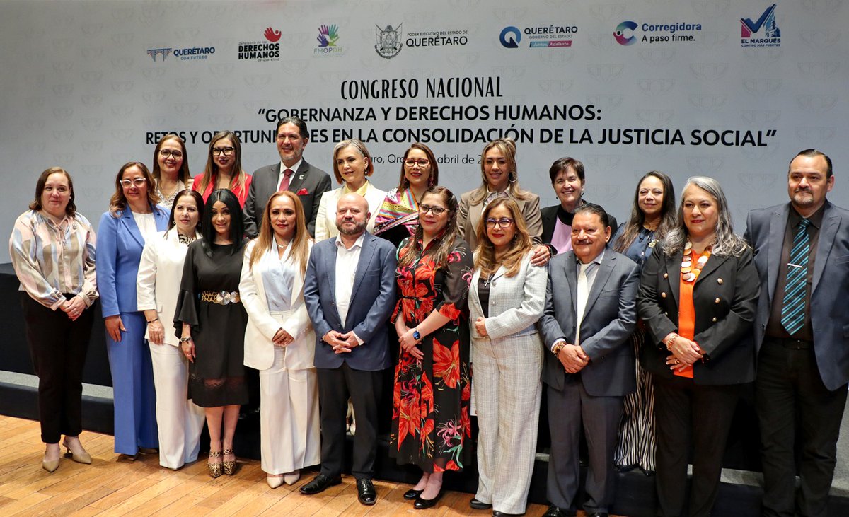 CDHCMX's tweet image. Esta mañana, se lleva a cabo en Querétaro el Congreso Nacional "Gobernanza y Derechos Humanos: Retos y Oportunidades en la Consolidación de la Justicia Social", que reúne a las comisiones de #DDHH que conforman la @FOPDHMX. Asiste Presidenta de #CDHCM, Dolores González Saravia.