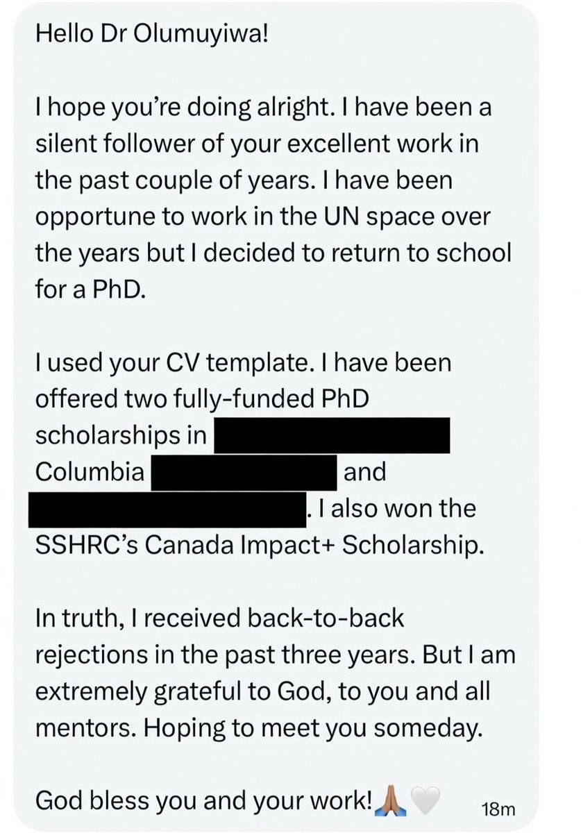 olumuyiwaayo's tweet image. 2 Fully Funded PhDs in Canada!

Congratulations and welcome to Canada, brother👏