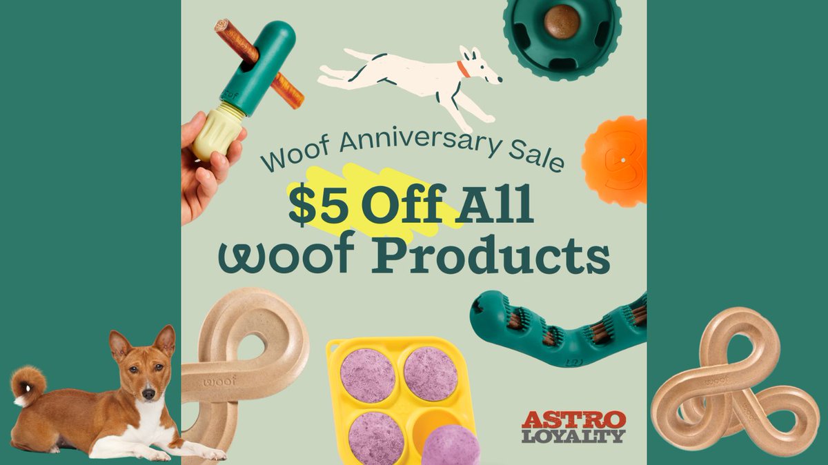 ocalafeed's tweet photo. Big savings for your best friend 🐶 Get $5 off all Woof products with Astro Loyalty. Grab your pup’s favorites while the deal lasts! #AstroLoyalty #PetDeals #OBFSPets https://t.co/LCHhV3dfeA