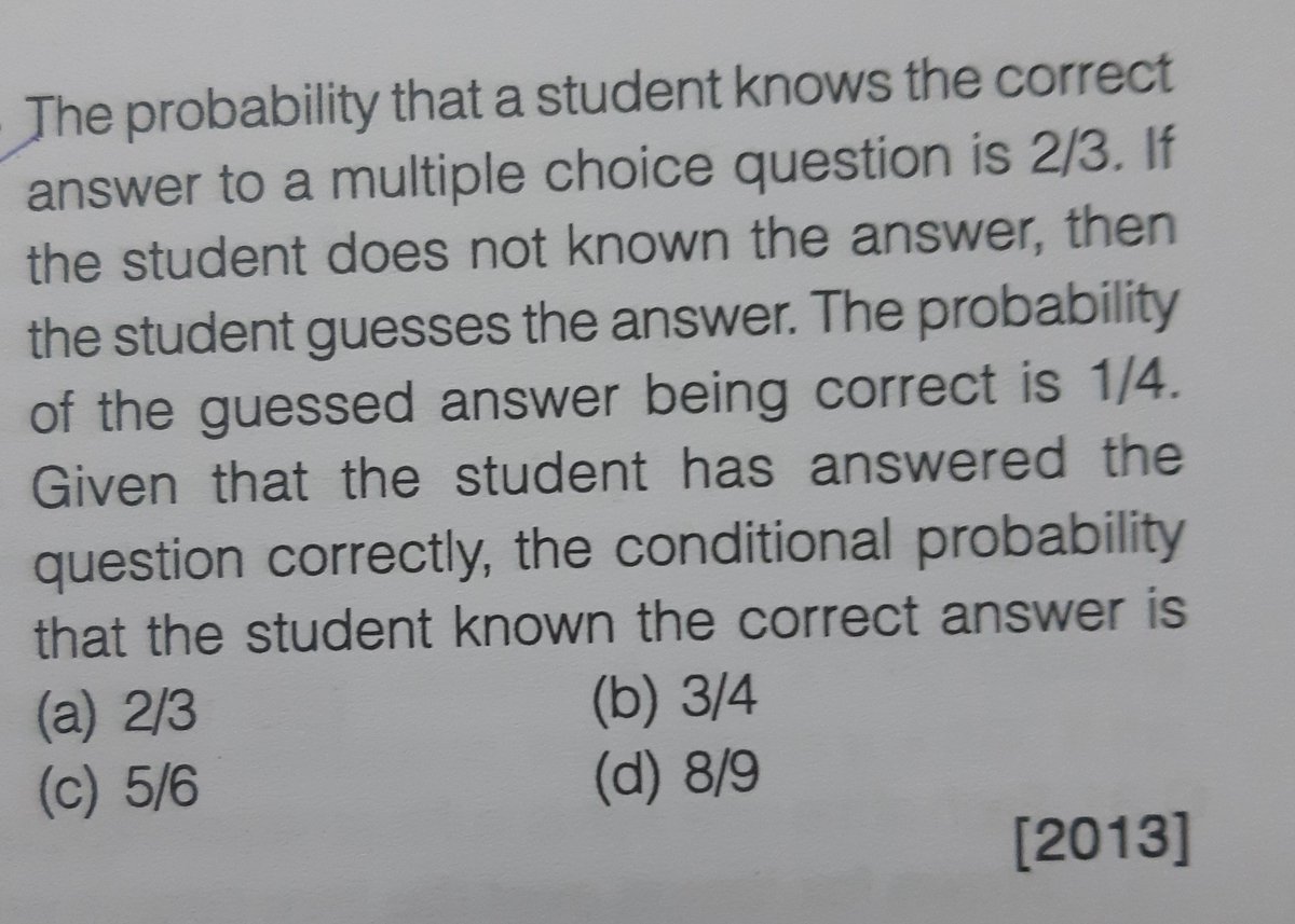 choudhary_h1's tweet photo. Day 10 of #GATECSE2027 prep 🚀

Practiced Probability PYQs today.

📌 2 questions in image
Drop answers below 👇

📝 Need notes? Comment.
#GATECSE #PYQPractice #EngineeringMaths https://t.co/Y7QugYimeU