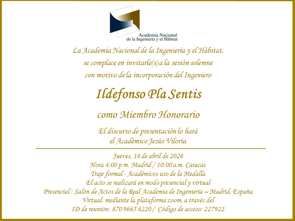 Academia Nacional de Ingeniería y Hábitat - Vzla tweet media