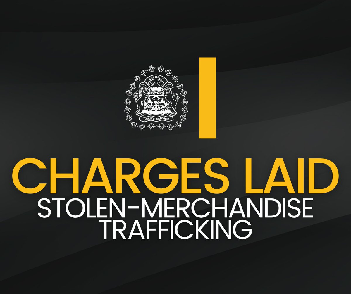CalgaryPolice's tweet image. 🔵 CHARGES LAID 🔵

A man has been charged following an investigation into the trafficking &amp;amp; sale of stolen high-end merchandise from a Calgary retail store.

📍 On Tuesday, March 10, 2026, Lululemon security notified police that an individual was selling stolen merchandise on