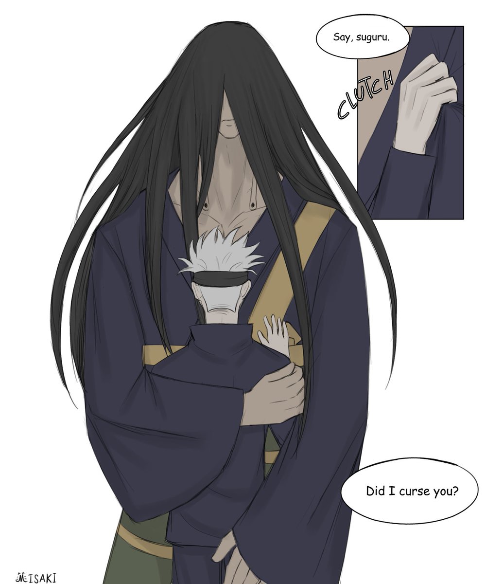 Misastew's tweet photo. Part 3 of cursed spirit Geto AU

(Read from right to left)

#gego #夏五 https://t.co/YM9Ch53K8E