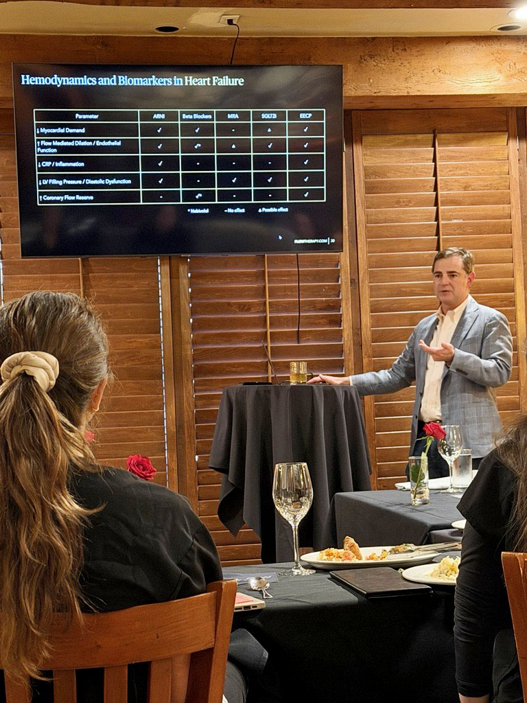 FlowTherapyEECP's tweet photo. Big thanks to Dr. Carter King (THPG), Interventional Cardiologist, for joining us as a guest speaker and raising awareness about Flow Therapy! 🎤🌟 Great connecting with his team and THR Cardiac Rehab to share the power of ECP. When heart experts unite, patients win! 🤝💪❤️ https://t.co/QtNJChS6oe
