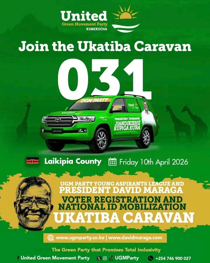 Likipia tibim kesho ndio ile siku, tunajileta tupige gumzo <a href="/dkmaraga/">David Maraga</a> and co-party <a href="/NetoAgostinhoMP/">Neto Agostinho-JaSudan</a>  aspirants league tunakam kama bacteria @all <a href="/WuodApondi/">Hon. Ojango Omondi Mc'Apondi™®️</a> <a href="/susan_lumumba/">Susan Lumumba</a> #MaragaMashinani #UkatibaCaravan