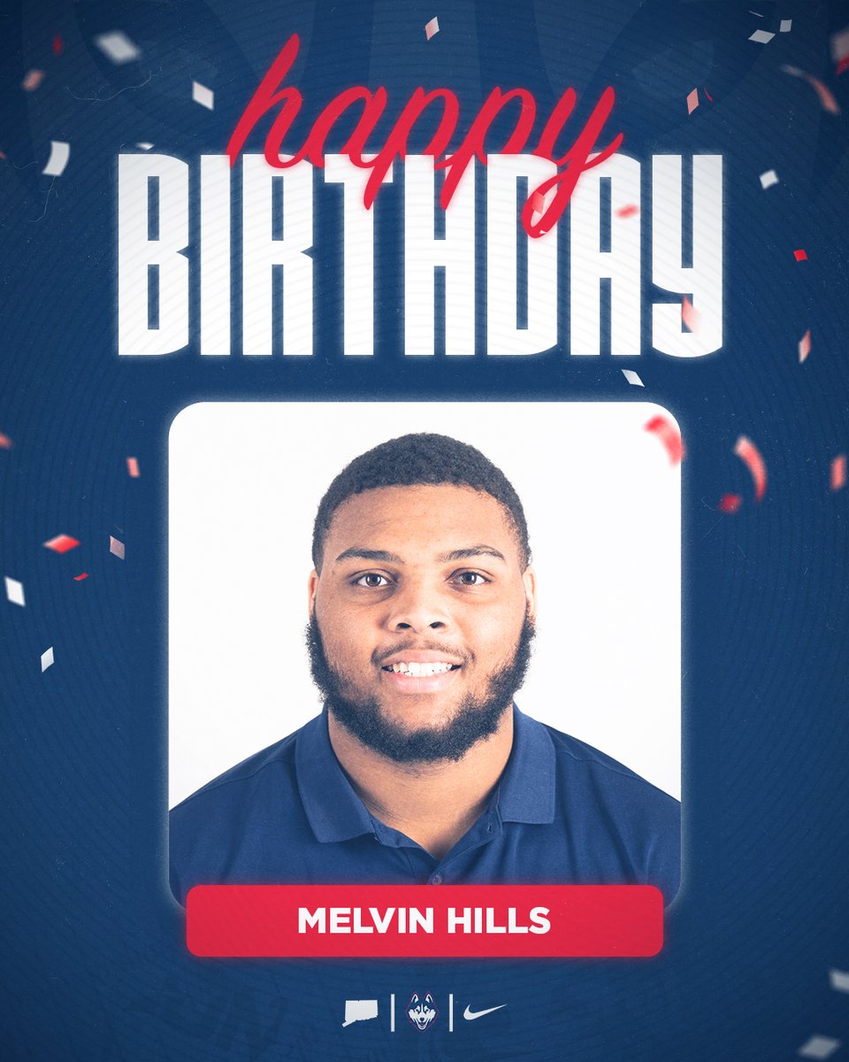 UConnFootball's tweet photo. Happy Birthday @IiiHills 🎉 https://t.co/BdYn0EH3Tn