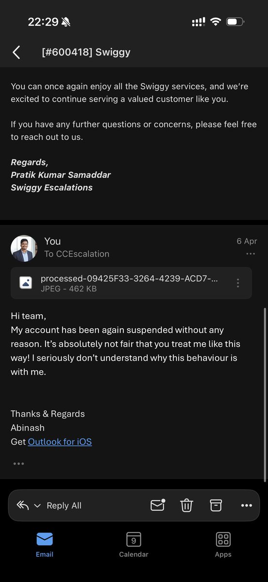 connectabinash's tweet photo. I really don’t know what kind of behaviour of this @SwiggyCares
Its really insulting for me to ask @Swiggy to unblock my account so that I can use!!
Really no reason to block my account but #swiggy is doing it! https://t.co/emmmXVb6If