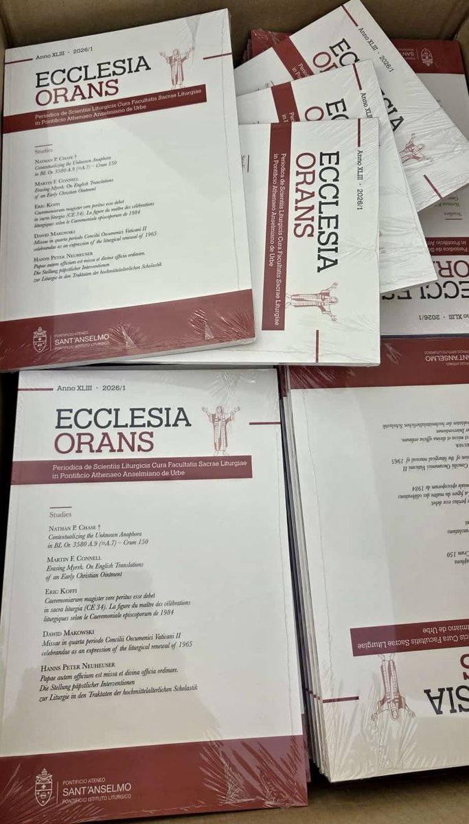 Con la gioia della Pasqua è arrivato il primo numero della nostra rivista EO di quest'anno 2026. Vi invitiamo a consultarne il contenuto: ecclesiaorans.com/year-2026-xlii…