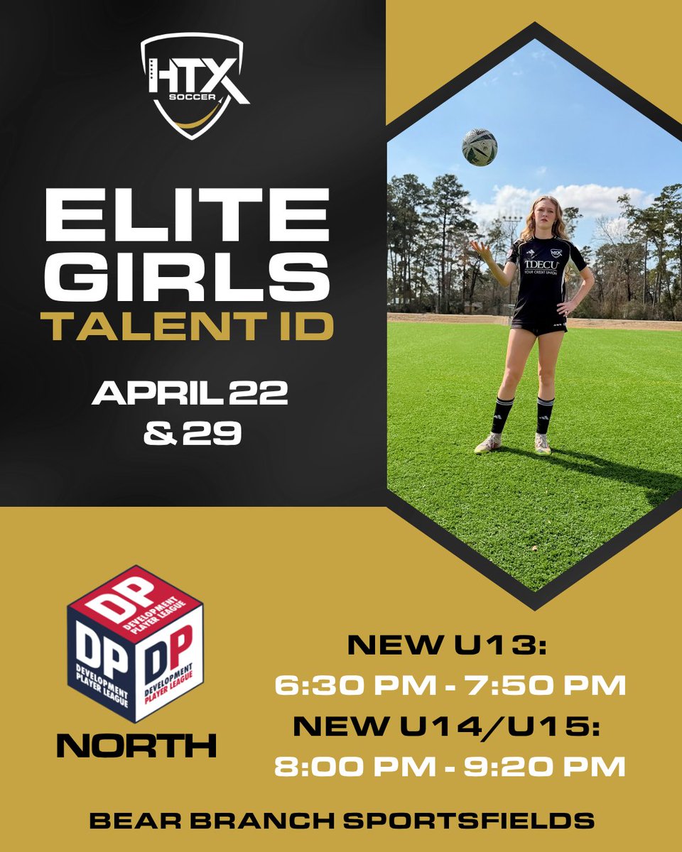 HTXSoccer's tweet photo. North Houston’s top talent, here is another opportunity. ⭐️

📩 Questions &amp; Register to attend: ghess@htxsoccer.com

#htxsoccer #htxnorth #htxelite #htxdpl https://t.co/Vv574N5VoA