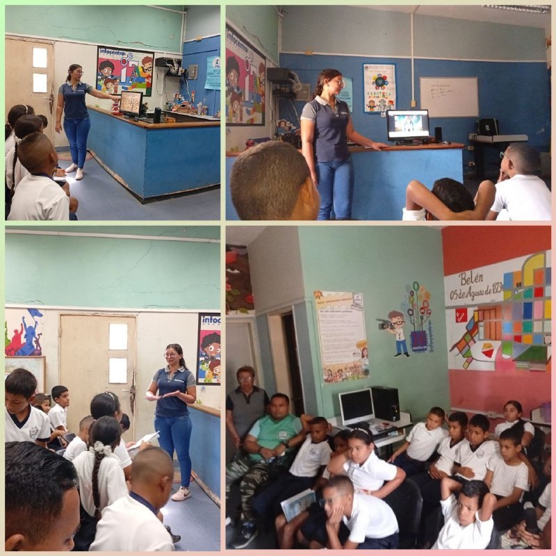 #09Abr Infocentro Belén @infocar03belen Estudiantes de 5to "B" de la U.E Carabobo  reflexionaron con el cortometraje "La mochila invisible de Sofía" sobre la importancia de la amabilidad y la empatía ante las cargas invisibles
