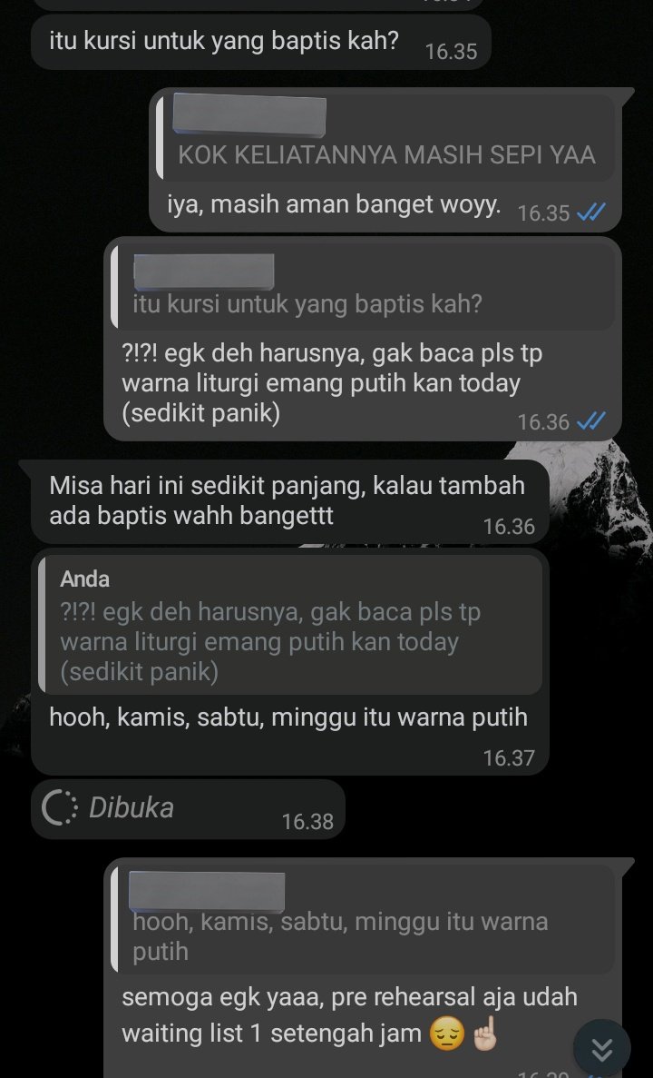 Huru-hara kamis putih 😔