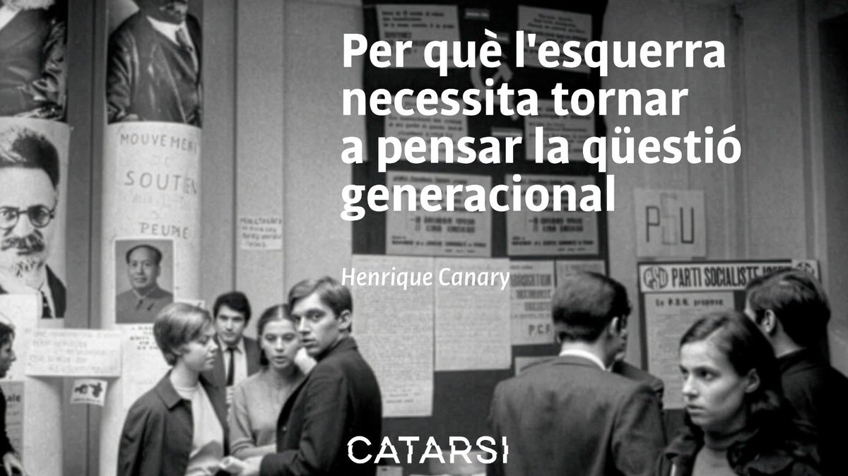 L'esquerra envelleix quan deixa de seduir a la joventut. L'extrema dreta ja ho va entendre: va conquerir les xarxes, el llenguatge digital i la rebel·lia. Recuperar aquesta energia és una tasca urgent

✍️ Henrique Canary 

catarsimagazin.cat/per-que-lesque…