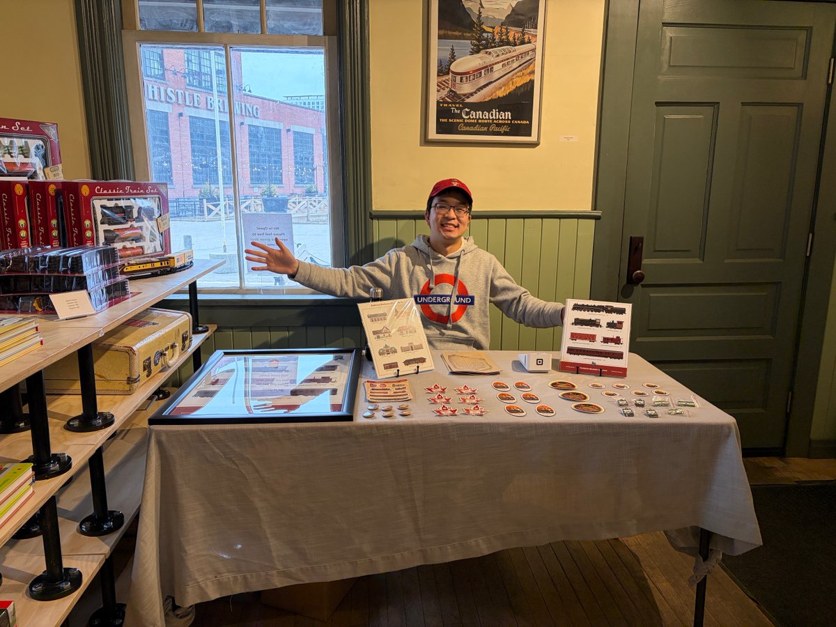 TORailwayMuseum's tweet image. The TRM Shop at Don Station is currently open Wednesday to Sunday, 12pm to 5pm. New this season are stickers, prints and pins by local artist Josephy Zhuang.

#TorontoArtist #ShopLocal #MuseumShop #TorontoRailwayMuseum