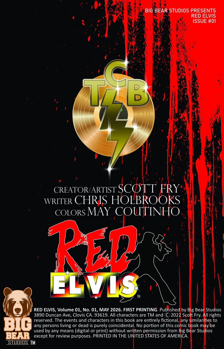 scottfry123's tweet image. Just a 4 page preview of our upcoming project, #redelviscomic from #bigbearstudios written by Chris Holbrooks and colors by May Coutinho, and created, art and letters by myself, lookout for a crazy silly #horrorcomedy all wrapped in one. #scottfrycomicart  #scottfrycomicartist