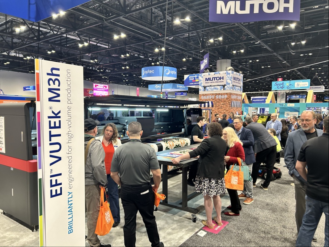 EFIPrint's tweet image. Day ✌️ of #ISAExpo is here and our team is excited to welcome guests to booth #701 to demonstrate Brilliance in Motion. Visit our team and see what's next in #digitalprint innovation learn how we can build a brilliant future. Together. #ISA