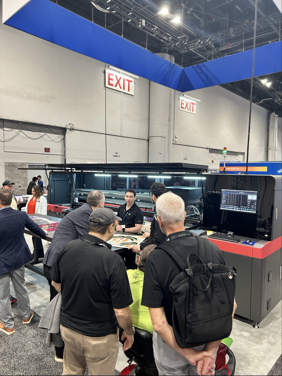 EFIPrint's tweet image. Day ✌️ of #ISAExpo is here and our team is excited to welcome guests to booth #701 to demonstrate Brilliance in Motion. Visit our team and see what's next in #digitalprint innovation learn how we can build a brilliant future. Together. #ISA