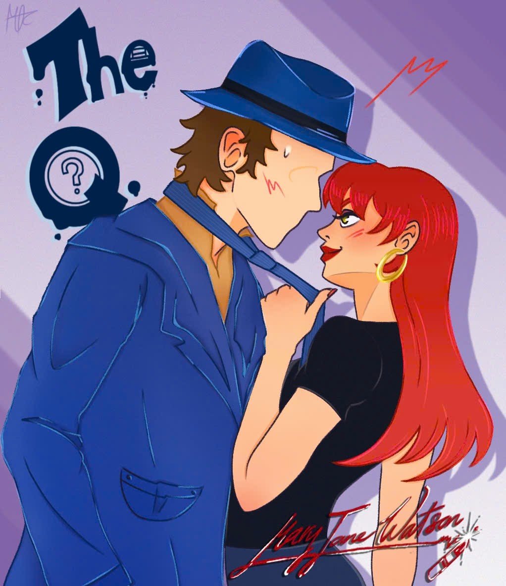 IvySanny's tweet photo. My stupid ass misinterpreted the emojis and oofm didn't help. Anyways The question (Vic Sage) x Mary Jane Watson. #dc #marvel #thequestion #mjwatson https://t.co/A2cJOKUNWu