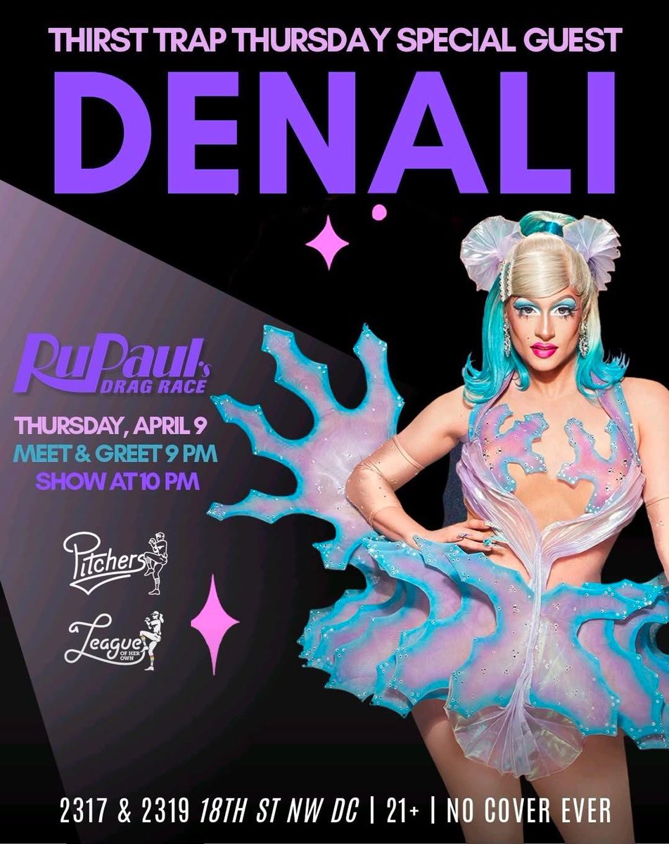 PitchersDC's tweet photo. Not only do we have @denalifox tonight but we are giving away 10 sets of Tickets to Demi Lovato (@ddlovato). Buy a drink and get a raffle ticket. #ThirstTrapThursday https://t.co/5z7jtTV2yK