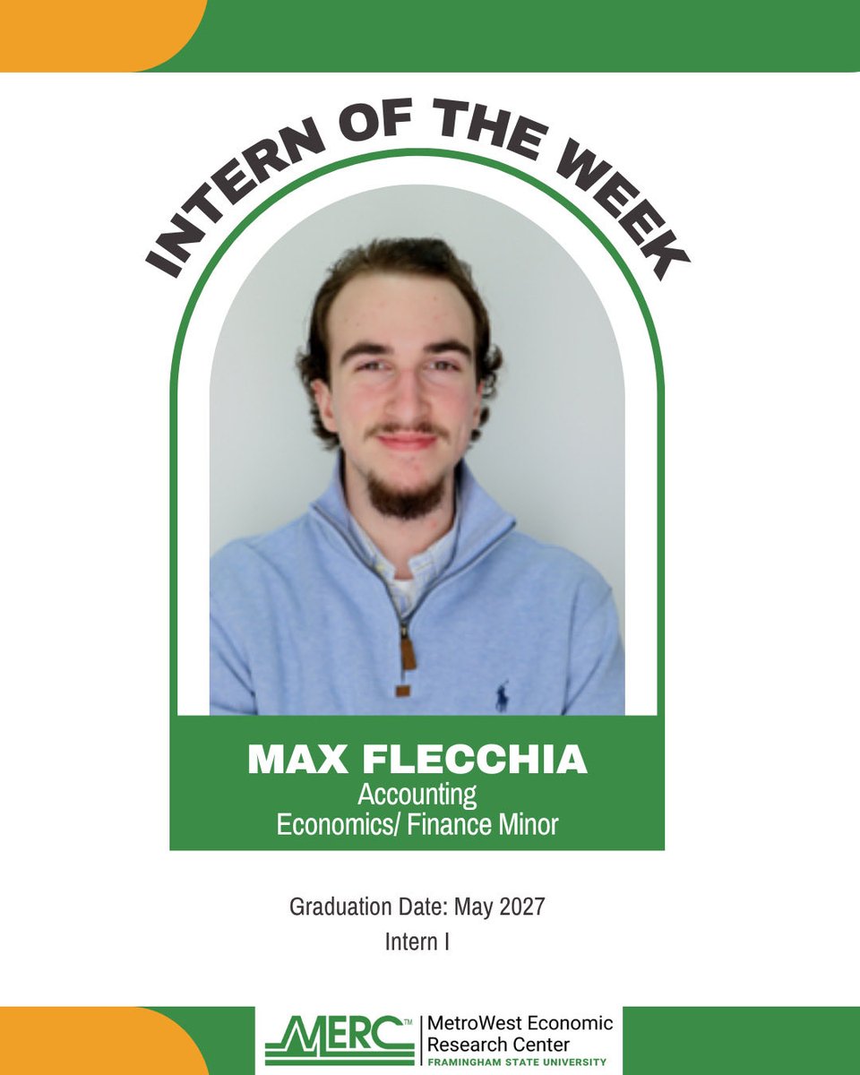 MERC_FSU's tweet photo. Congratulations to our next Intern of the Week Max! Keep up the great work! https://t.co/7buH1aiyOt