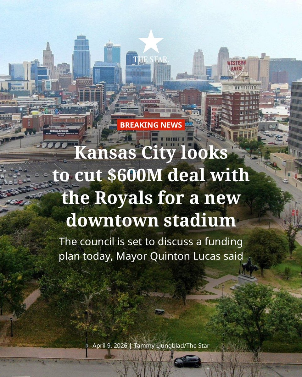 The prospect of downtown baseball is a significant step closer to reality.

Top Kansas City officials are poised to introduce a funding plan today for a downtown Royals stadium, sources told The Star, a remarkable sign that the team’s half-decade stadium search could be nearing a