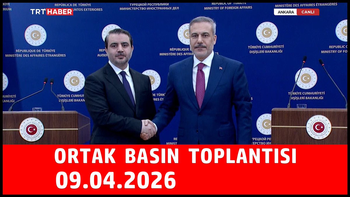D B  Hakan Fidan ve Suriye'li Mevkidaşı Esad Hasan Şeybani'nin Basın Top... youtu.be/VYg2t9rxHWs?si… <a href="/YouTube/">YouTube</a> aracılığıyla